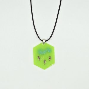 Handmade Resin Necklace with Dry Flowers