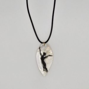 Handmade Shell Ballet Dancer Necklace