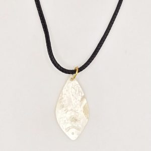 Handmade fish Necklace with Seashell Pendant