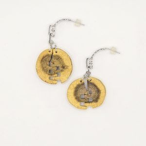 Handmade Timber Zip Earrings