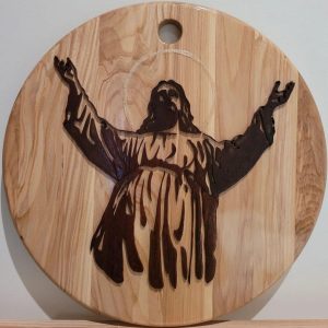 marquetry Jesus
