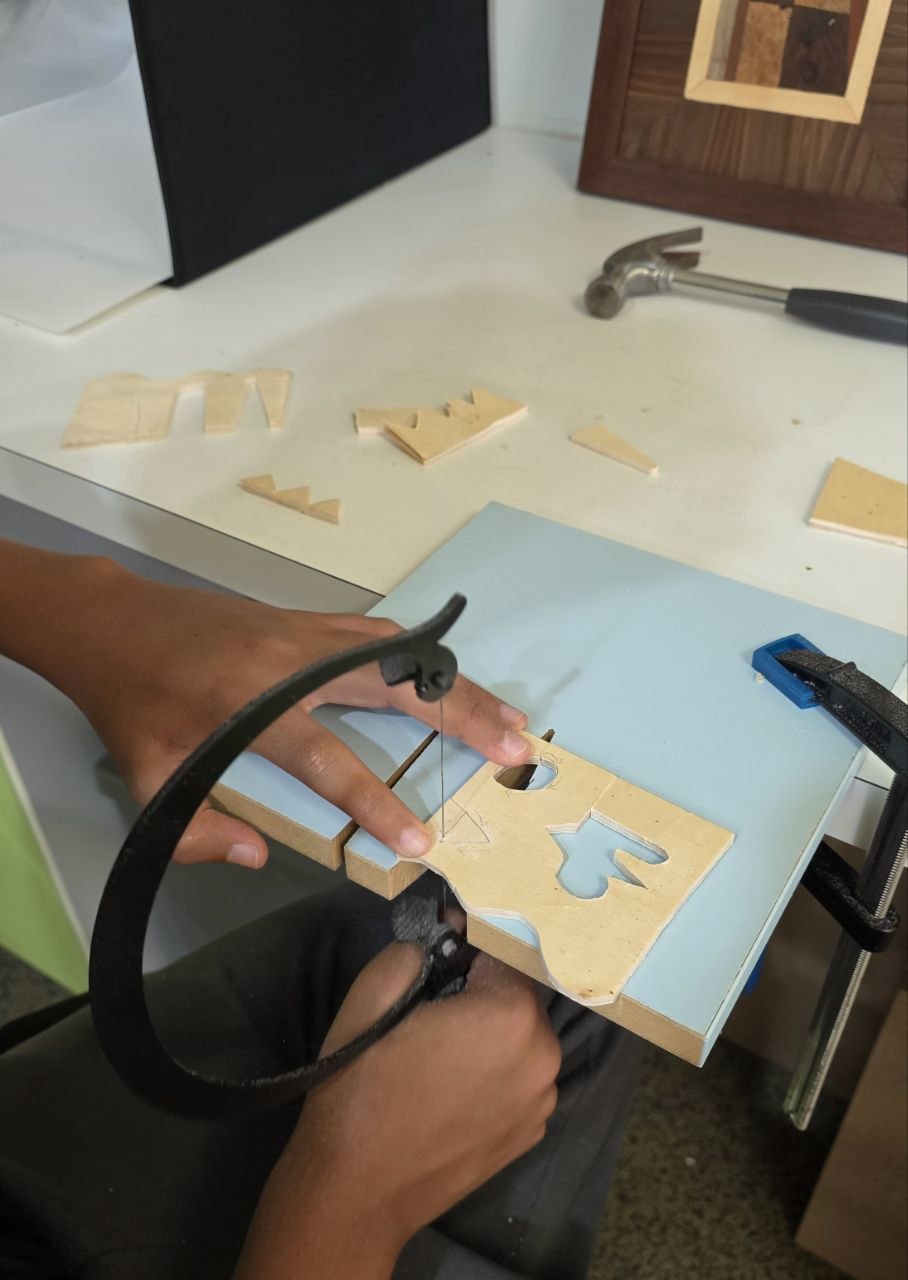 Woodworking in progress